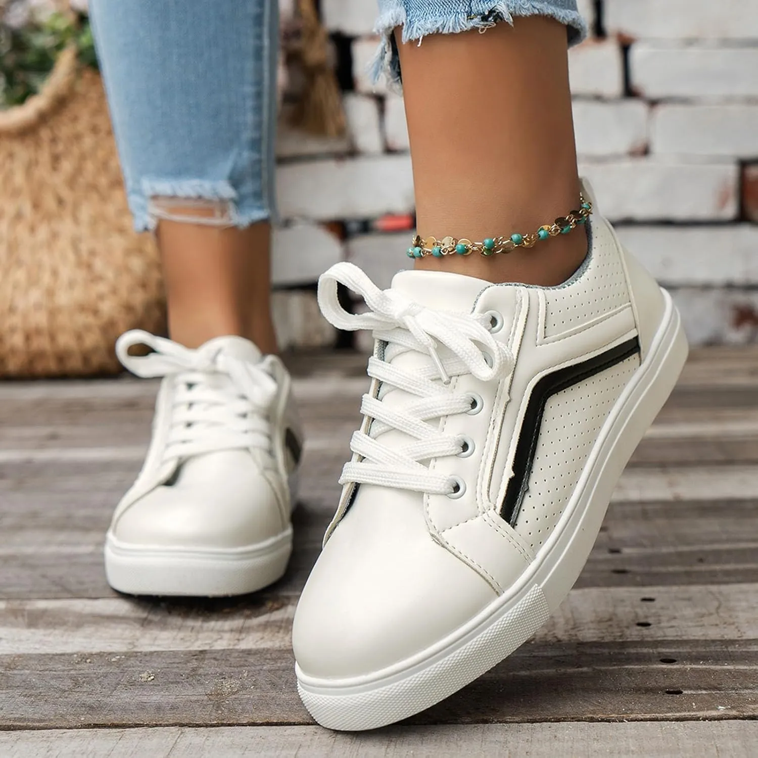 Boots for Women Lace up Platform Soft Comfortable Ankle Boots Outdoor Trendy Casual Women Shoes