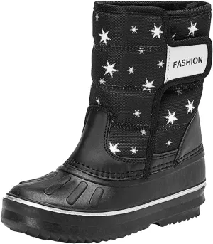 Boys & Girls Snow Boots Insulated Fr Lined Warm Anti-Slip Waterproof Winter Boot Snow Boots Outdoor Kids Shoes
