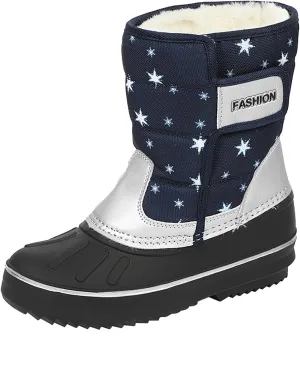 Boys & Girls Snow Boots Insulated Fr Lined Warm Anti-Slip Waterproof Winter Boot Snow Boots Outdoor Kids Shoes