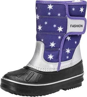 Boys & Girls Snow Boots Insulated Fr Lined Warm Anti-Slip Waterproof Winter Boot Snow Boots Outdoor Kids Shoes