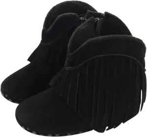 Boys Girls ?aterproof ?ombat Boots Lace Up Side Zipper Ankle Booties Flat Bottom Non Slip Outdoor Cowboy Boots