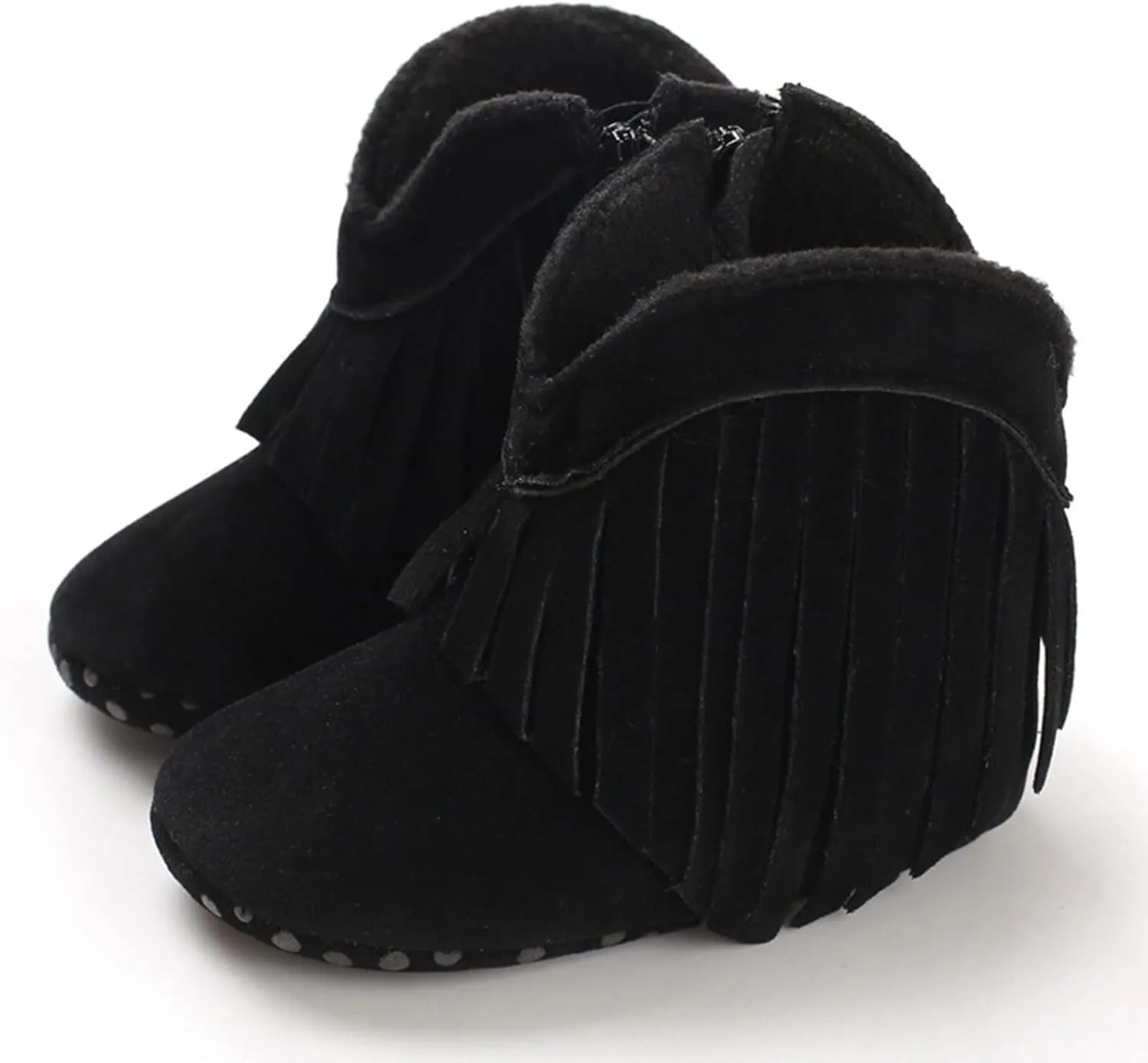 Boys Girls ?aterproof ?ombat Boots Lace Up Side Zipper Ankle Booties Flat Bottom Non Slip Outdoor Cowboy Boots