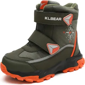 Boys Girls Snow Boots Winter Warm Waterproof Slip Resistant Cold Weather Outdoor Boots Kids Shoes