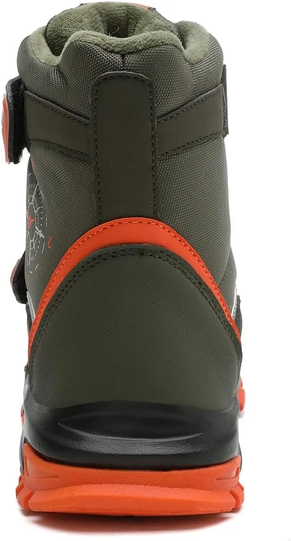 Boys Girls Snow Boots Winter Warm Waterproof Slip Resistant Cold Weather Outdoor Boots Kids Shoes