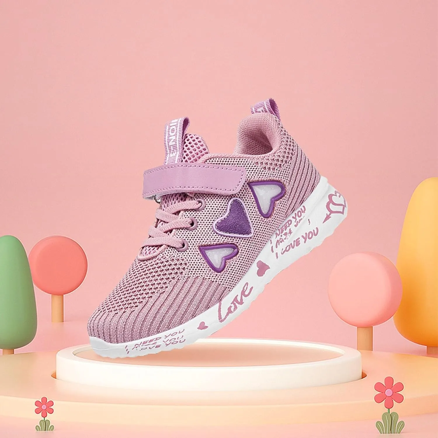 Boys Girls Tennis Shoes Kids Running Lightweight Sports Sneakers Causal Breathable Walking Lace up Shoes Outdoor