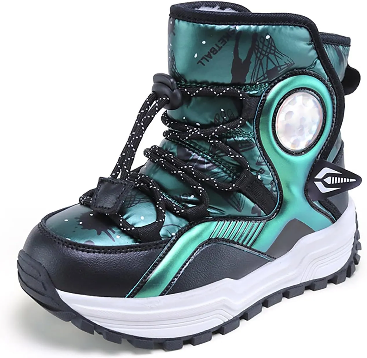 Boys Girls Toddler Snow Boots Resistant Outdoor Winter Mid Calf Boot Snow Boots Boy Kids Rubber Insulated Boots