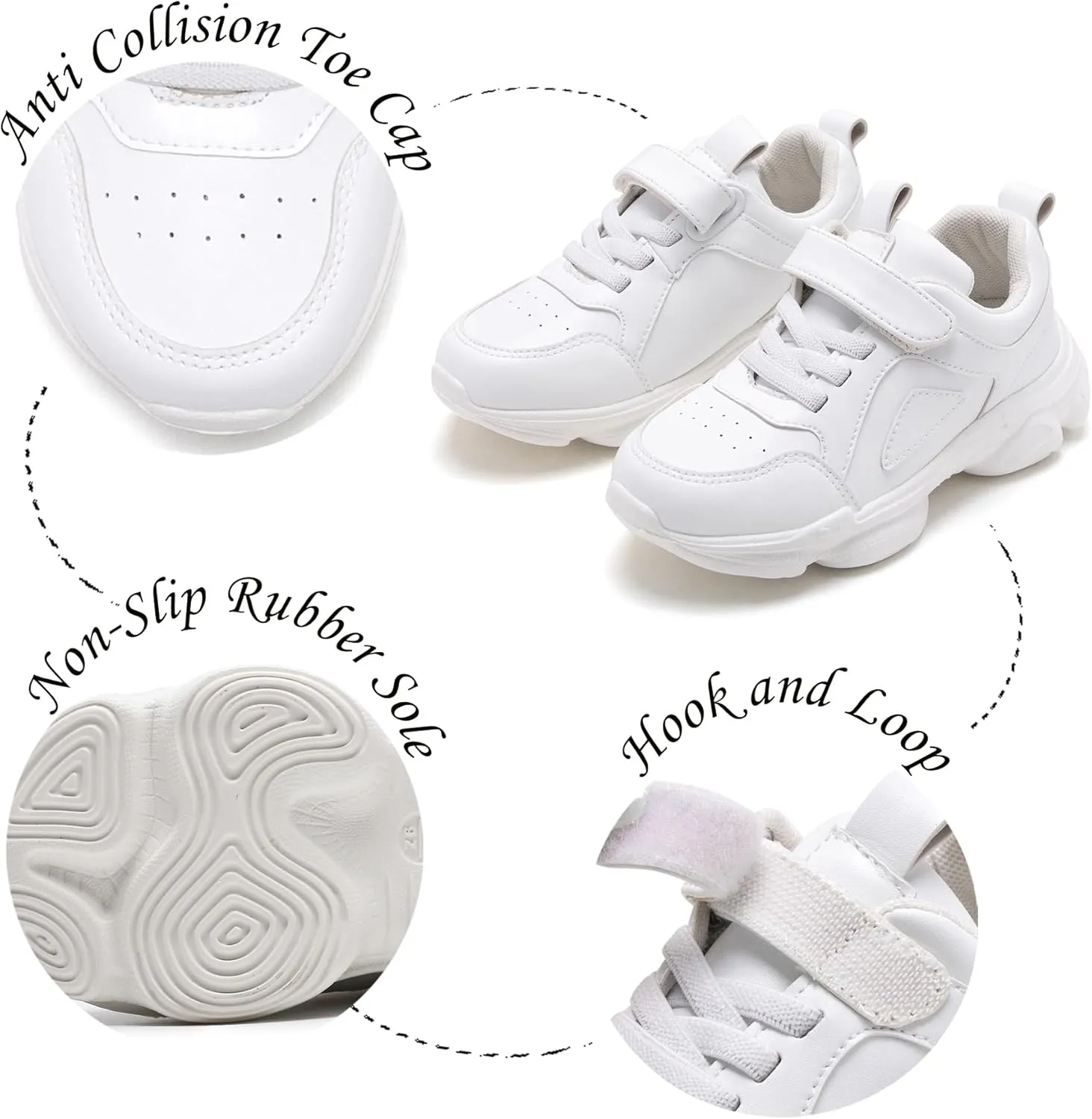 Boys Girls Walking Sneakers Toddler/Little Kid Lightweight Breathable Tennis Shoes