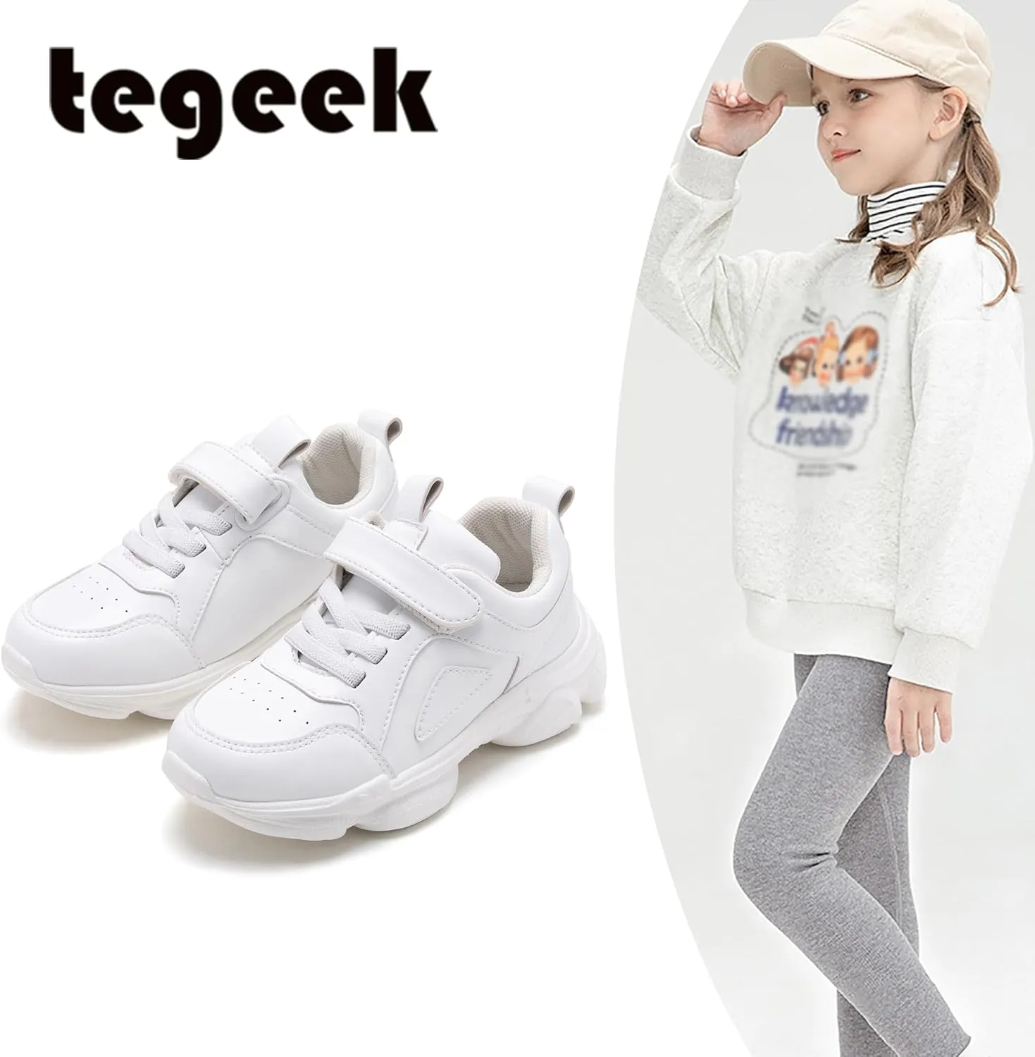 Boys Girls Walking Sneakers Toddler/Little Kid Lightweight Breathable Tennis Shoes