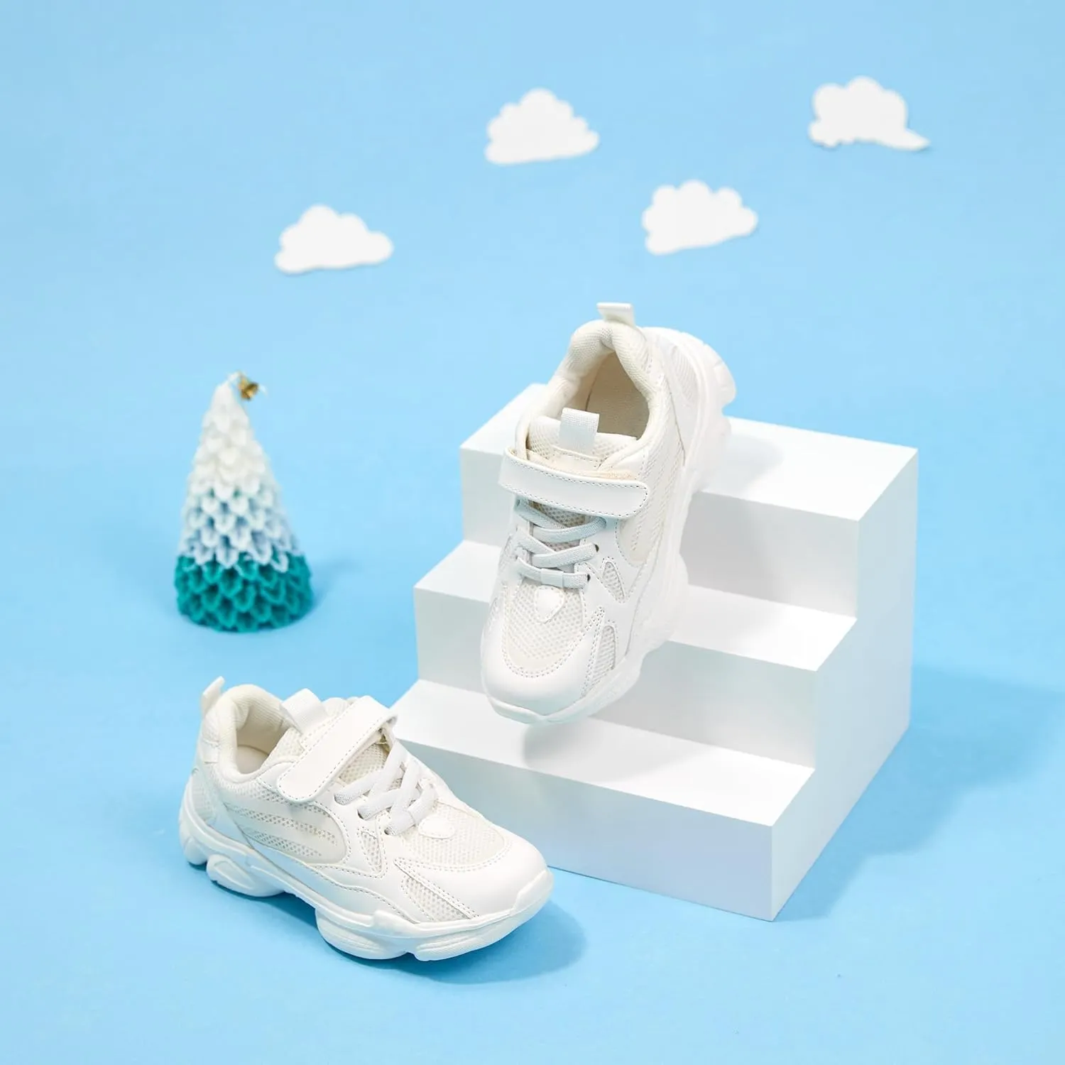 Boys Girls Walking Sneakers Toddler/Little Kid Lightweight Breathable Tennis Shoes