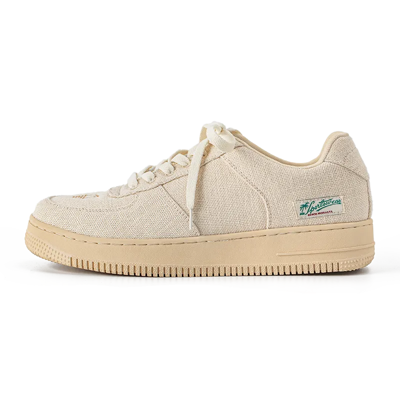 Breathable Casual Linen Embroidery Shoes