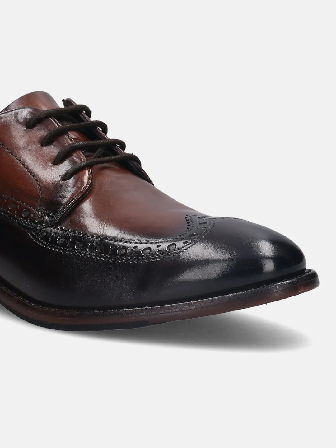 bugatti Brown And Taupe Brogue