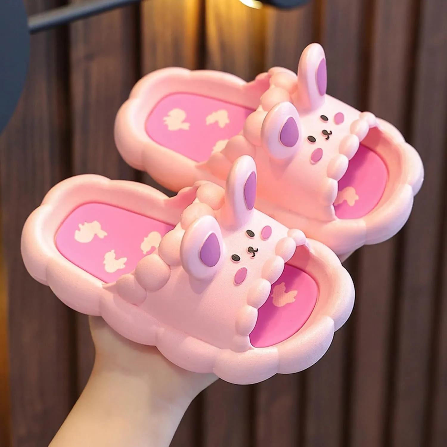Bunny Toddler Slides Slipper Unisex Child Boys Girls Slide Sandals for Kids Flip Flops Shower Girl Slipper Boots Size 3
