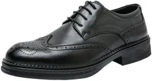 Business Formal Leather Shoes Oxford Dress Shoes for Men Men's Shiny Leather Shoes British Style Thick-Soled Casual Trendy Shoes Men's Shoes