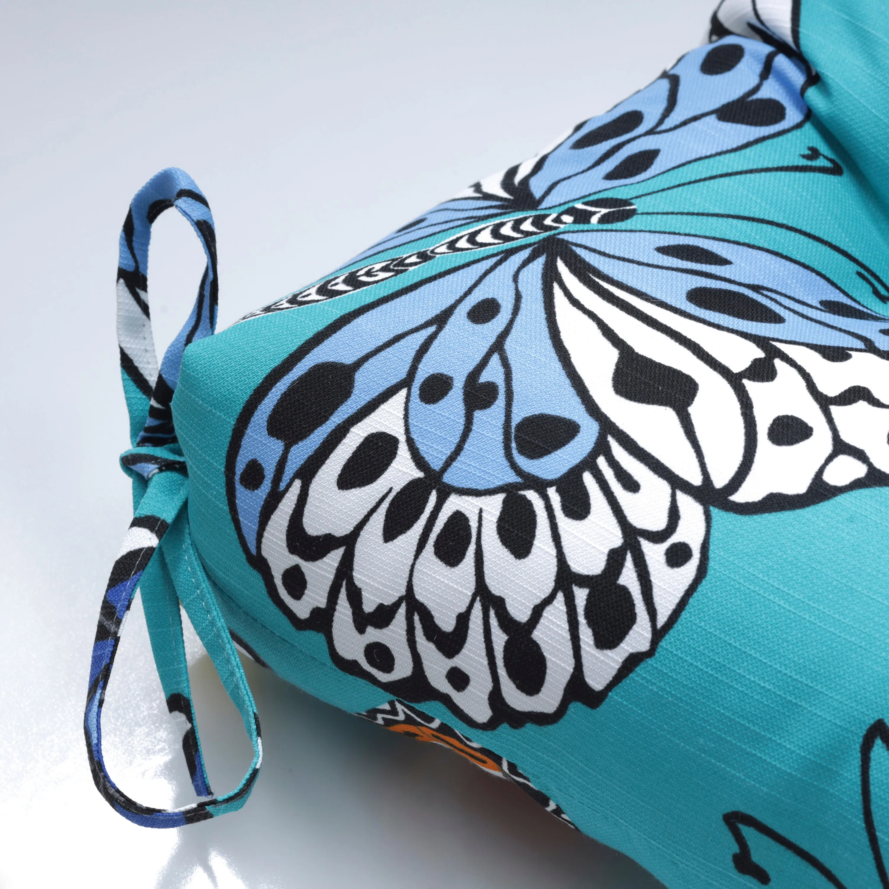 Butterfly Garden Turquoise 60" Blown Bench