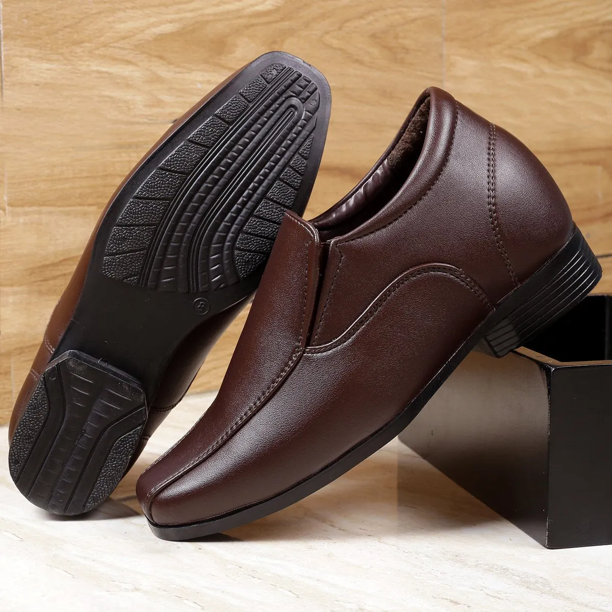 Bxxy's 3 Inch Hidden Height Increasing Elevator Slip-ons