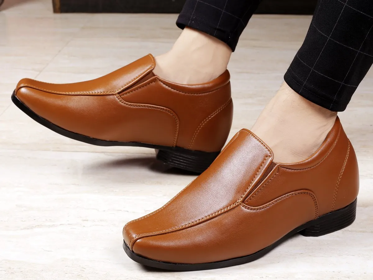 Bxxy's 3 Inch Hidden Height Increasing Elevator Slip-ons