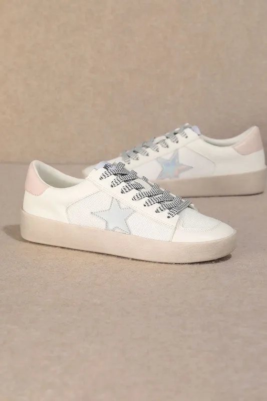 Candace Holographic Star Sneakers