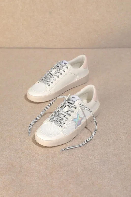Candace Holographic Star Sneakers