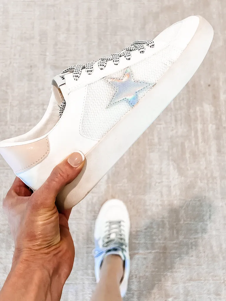 Candace Holographic Star Sneakers