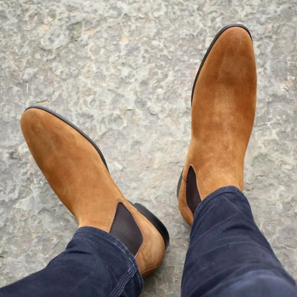 Casual Velvet Boots Shoes For Men