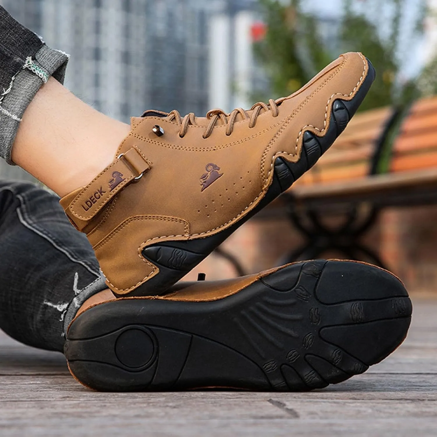 Casual Walking Shoes Boots Spring/Summer Border Popular High Top Men's Shoes Men's Casual Short Boots
