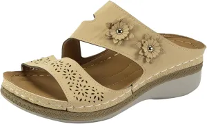 Cathalem Orthopedic Sandals for Women with Arch Support, Womens Summer Dressy Casual Sandals Comfortable Flip Flops Walking Sandals
