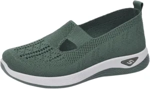 Cathalem Summer Sandals for Women 2024 Walking Slip on Diabetic Foam Shoes Hands Free Slip in Sneakers Arch Support