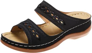 Cathalem Summer Sandals for Women 2024 Womens Walking Sandals with Arch Support Anti-Slip Comfortable Sandals