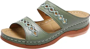 Cathalem Summer Sandals for Women 2024 Womens Walking Sandals with Arch Support Anti-Slip Comfortable Sandals