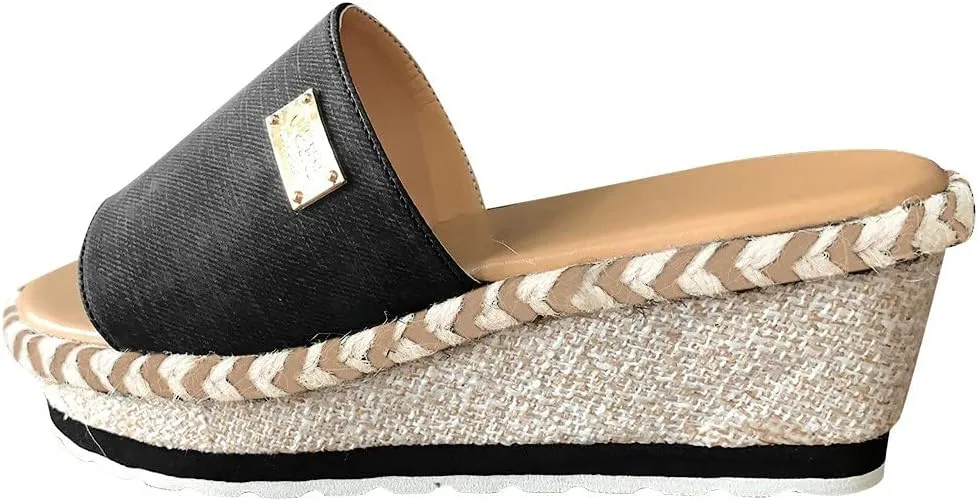 Cathalem Wedge Sandals for Women Fashion Casual Sandals Platform Summer High Heels Open Toe Espadrilles Sandals Slip on Shoes Women