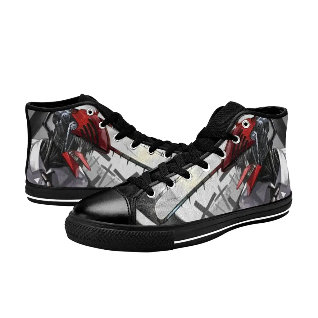 Chainsaw man Shoes High Top Sneakers for Kids and Adults