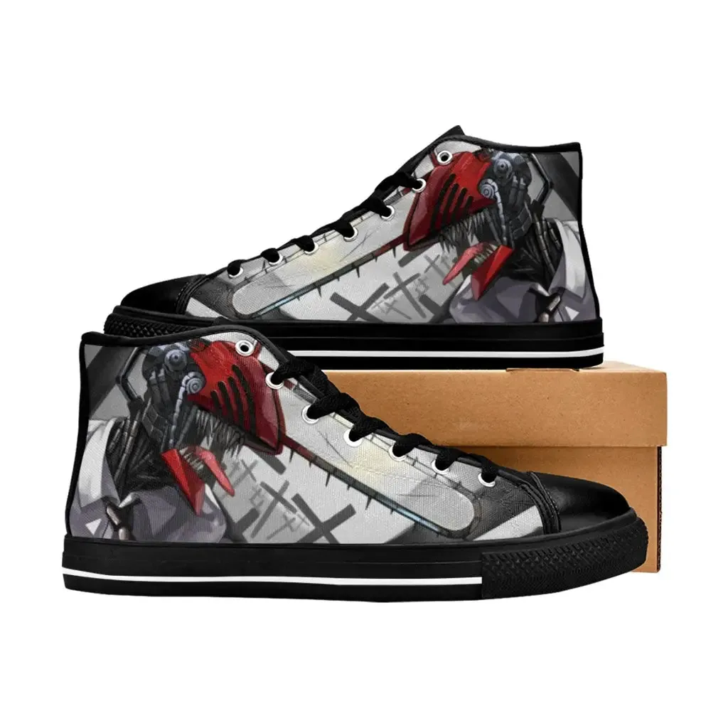 Chainsaw man Shoes High Top Sneakers for Kids and Adults