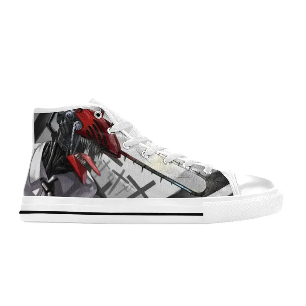 Chainsaw man Shoes High Top Sneakers for Kids and Adults