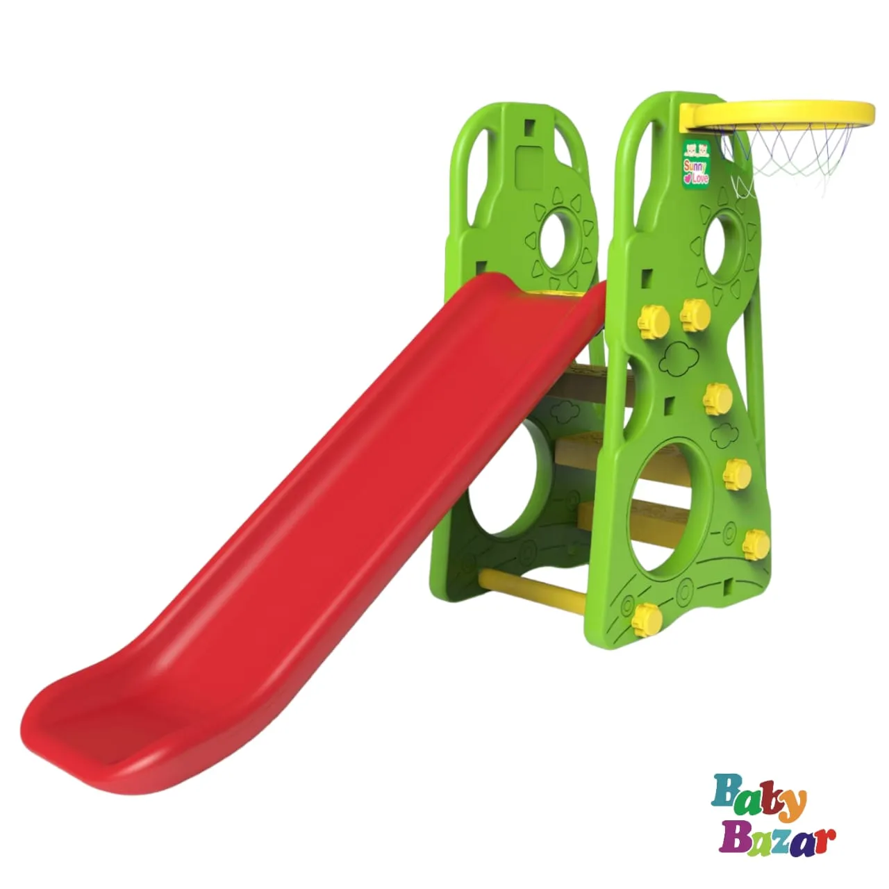 CHD - 100 Classic Slid & Baskit Ball 2 In 1 -Red