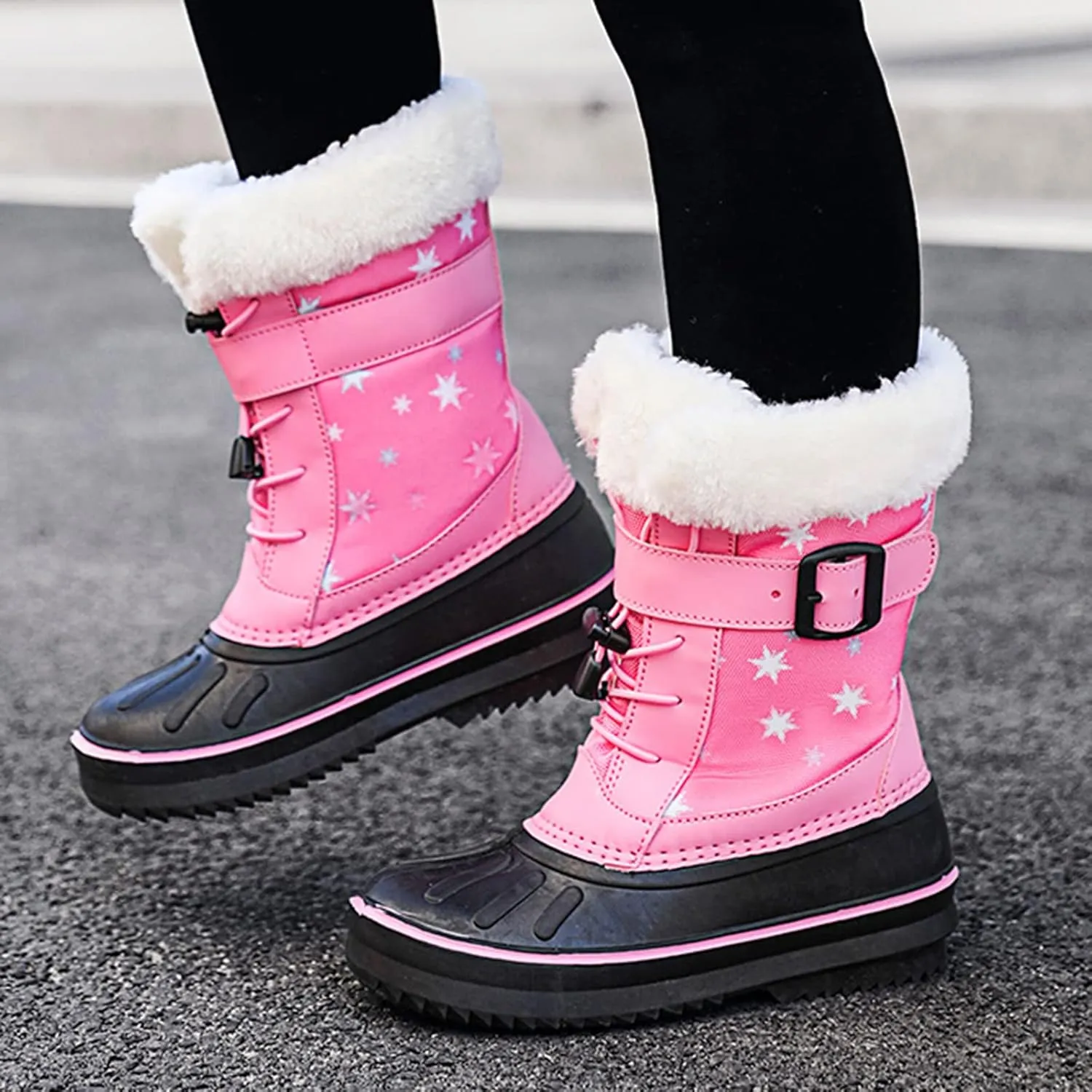Children Shoes Snow Boots Girls Boys OutdoorBoots Warm Boots With Cotton Snow Boots Big Kids Winter Boot Toddler Girl