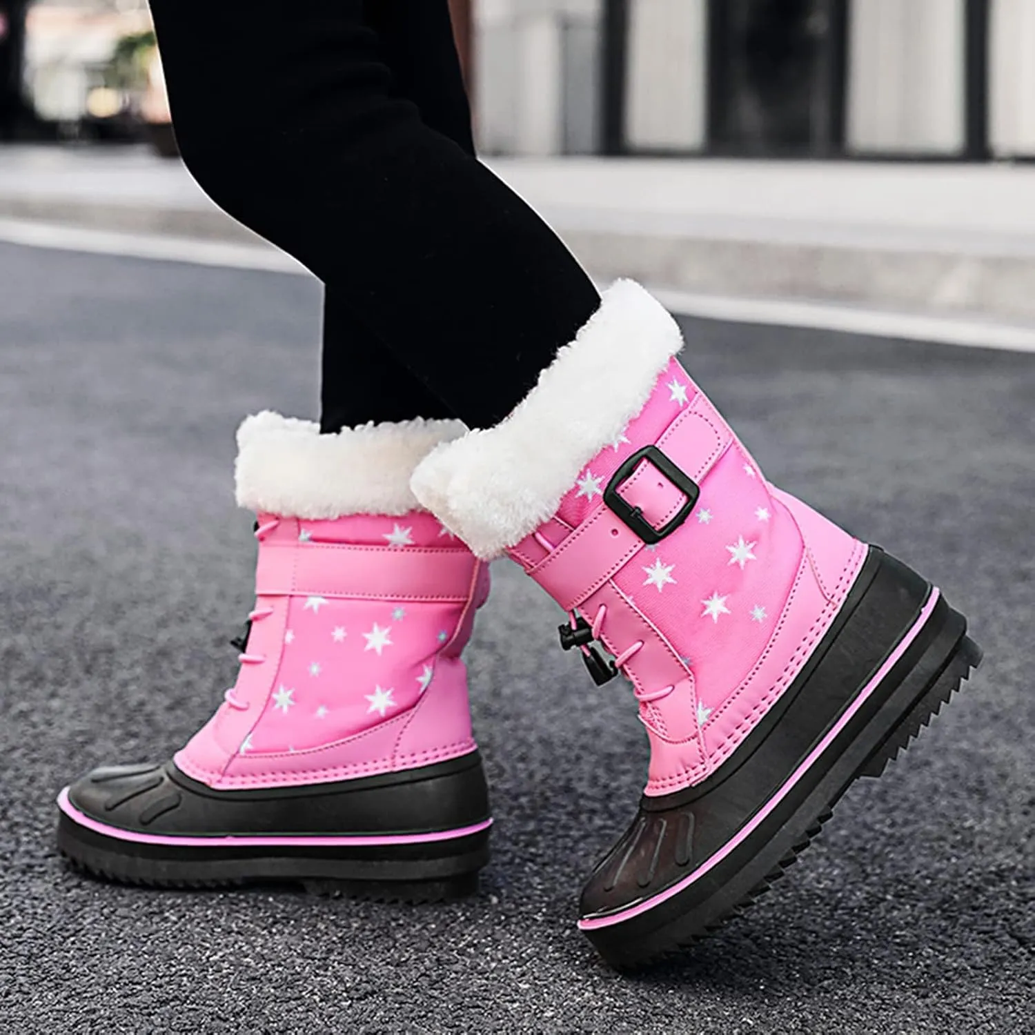 Children Shoes Snow Boots Girls Boys OutdoorBoots Warm Boots With Cotton Snow Boots Big Kids Winter Boot Toddler Girl
