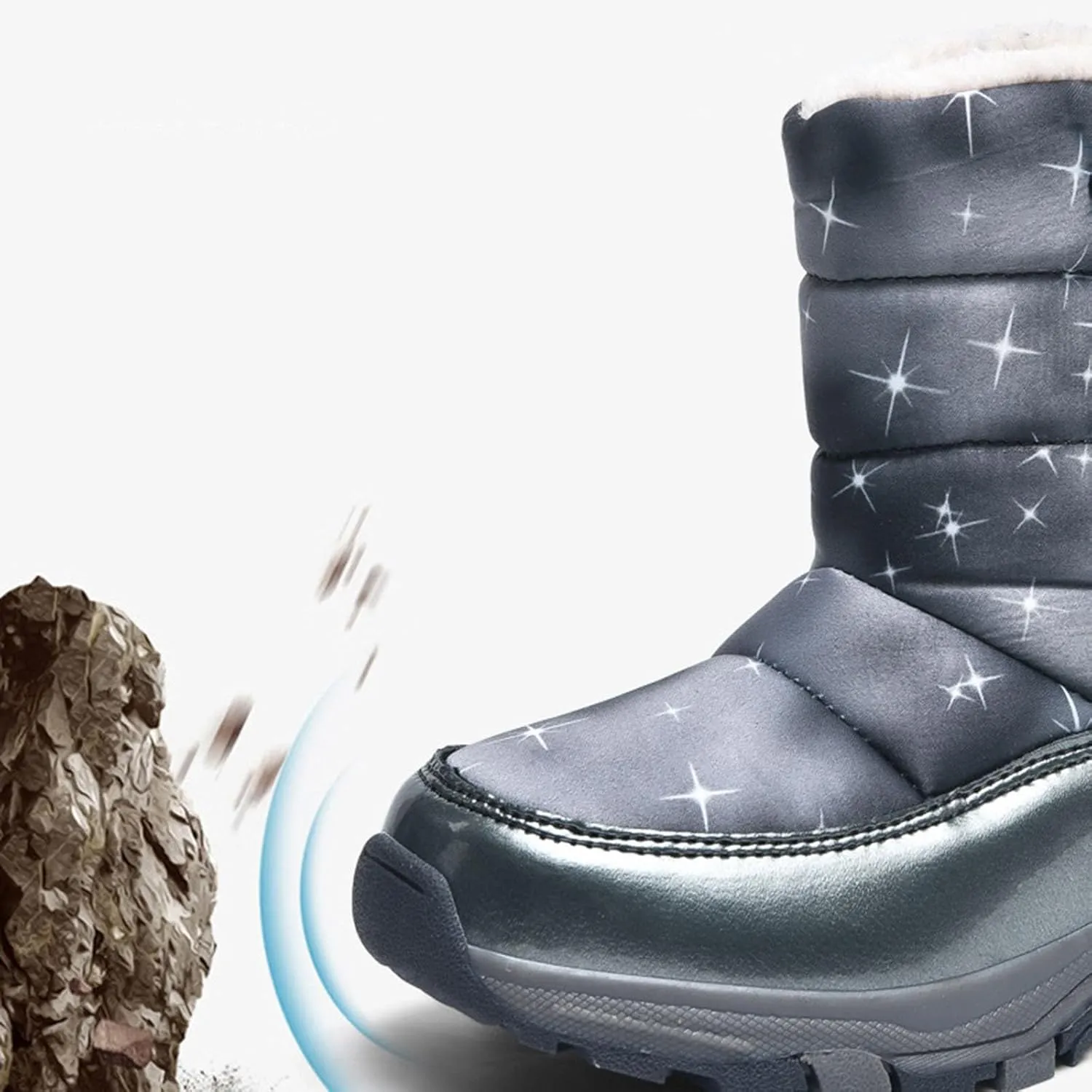 Children's Snow Boots Girls Cotton Boots Boys Padded Warm Winter Boots Cotton Boots Toddler Toddler Boy Casual Shoes