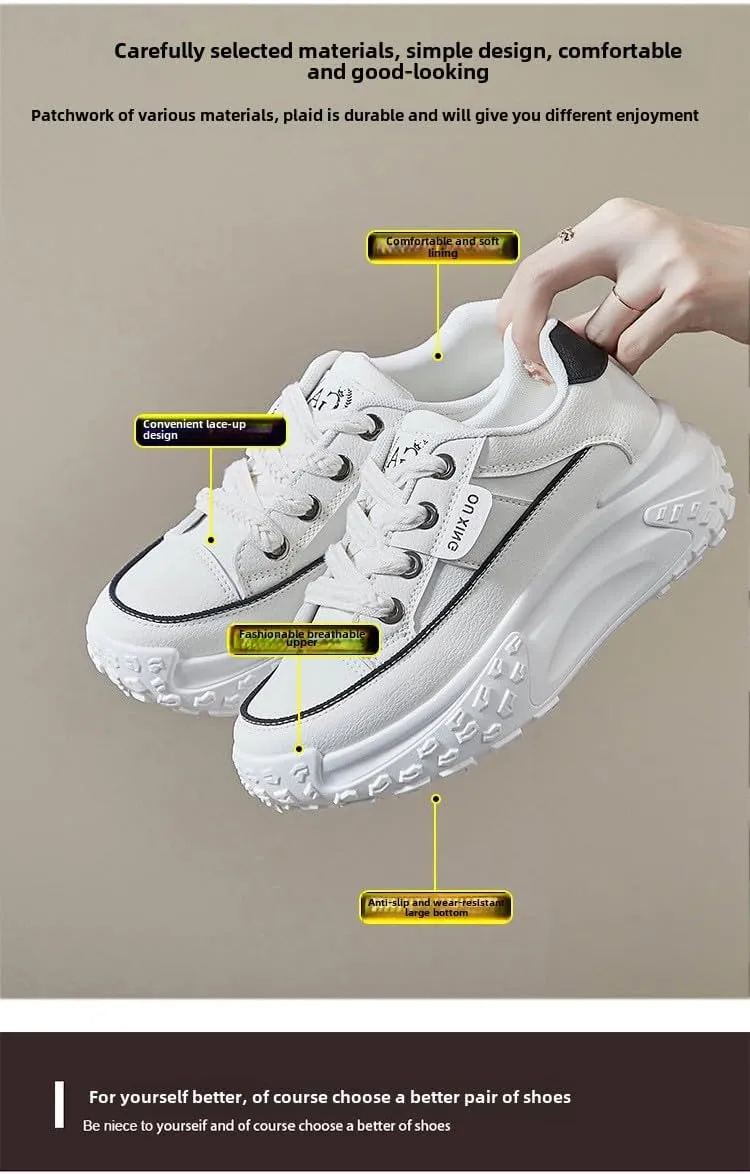 Chunky Sneakers for Women,Platform White Mesh Dad Walking Shoes,Comfortable Breathable Casual Fashion Running Shoes