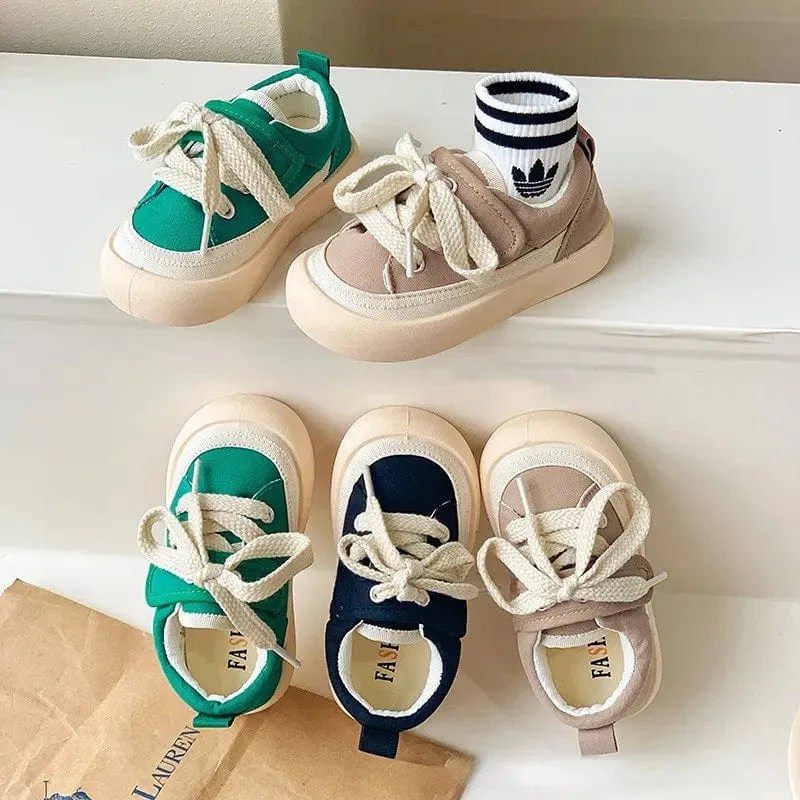 Colorful Kids Canvas Sneakers