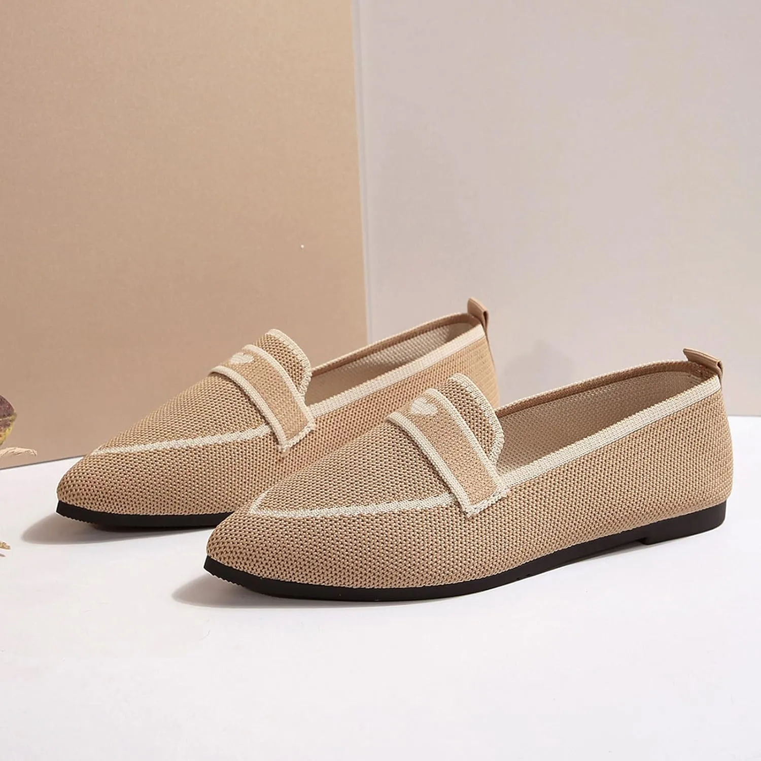 Comfortable Pointed Toe Flats Shoes Women Casual Walking Shoes Comfort Low Heel Shoes Fashion Shoes Basic Shoe