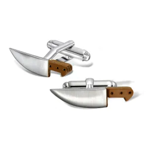 Culinary Gourmet Chef Knife Shirt Cufflink for Foodie Restaurant Owner Graduation