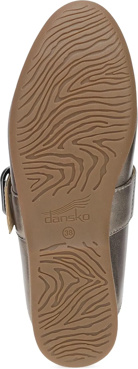 Dansko Lotus Mule Mary Jane Flats for Women - Arch Support, Soft Leather, Adjustable Buckle, All-Day Comfort, Quality Construction