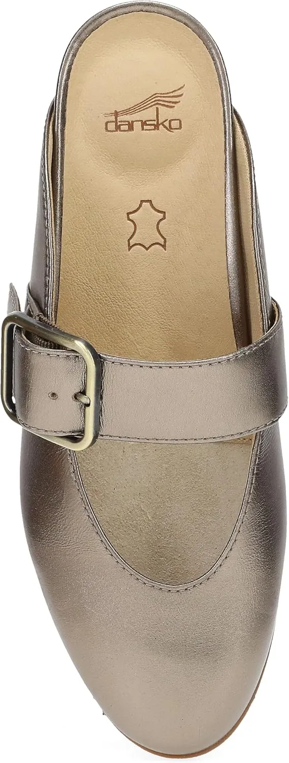 Dansko Lotus Mule Mary Jane Flats for Women - Arch Support, Soft Leather, Adjustable Buckle, All-Day Comfort, Quality Construction