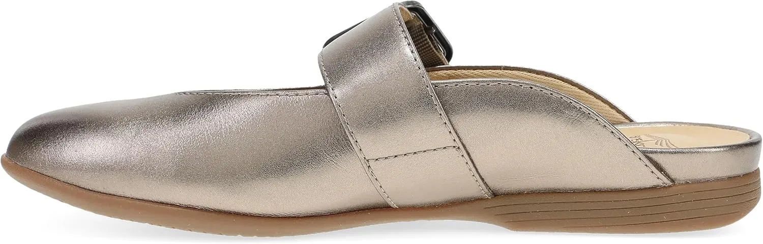 Dansko Lotus Mule Mary Jane Flats for Women - Arch Support, Soft Leather, Adjustable Buckle, All-Day Comfort, Quality Construction