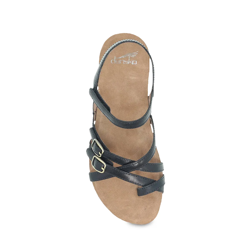 Dansko Roslyn Black Waxy Burnished