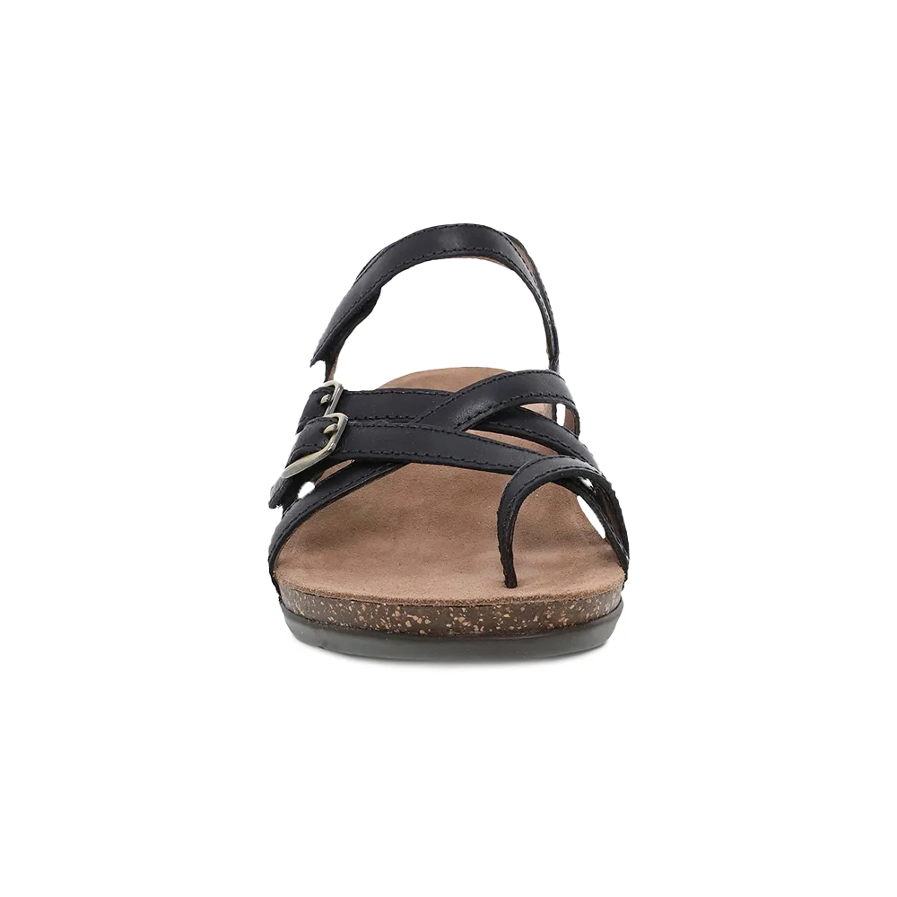 Dansko Roslyn Black Waxy Burnished