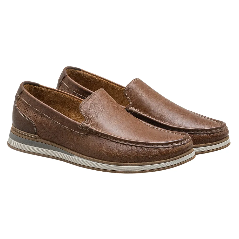 Democrata Flow Cognac/Tobacco Leather Slip-On (Men's)