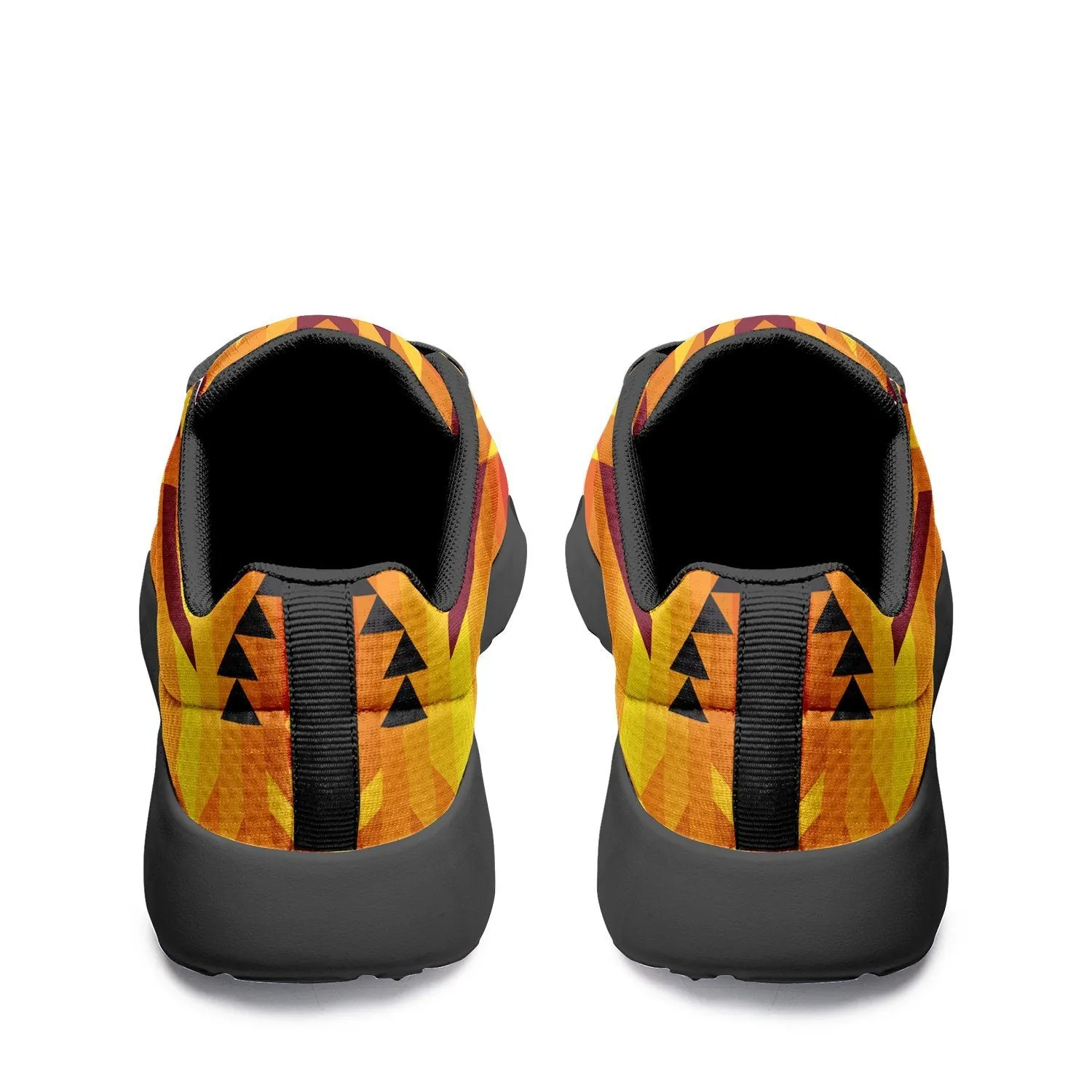 Desert Geo Yellow Red Ikkaayi Sport Sneakers