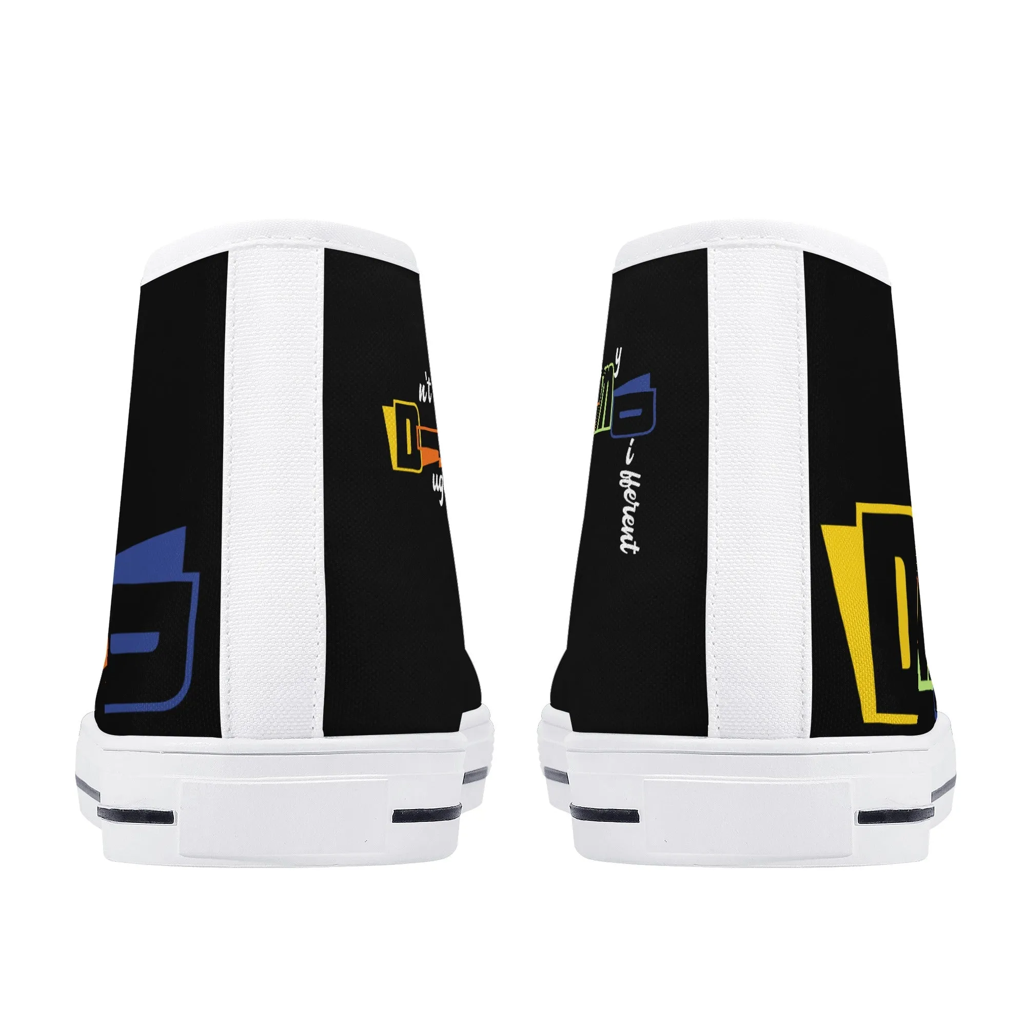 DJMD Womens High Top Canvas Shoes - Customized Tongue