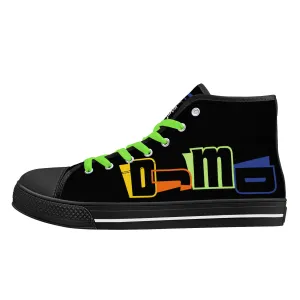 DJMD Womens High Top Canvas Shoes - Customized Tongue